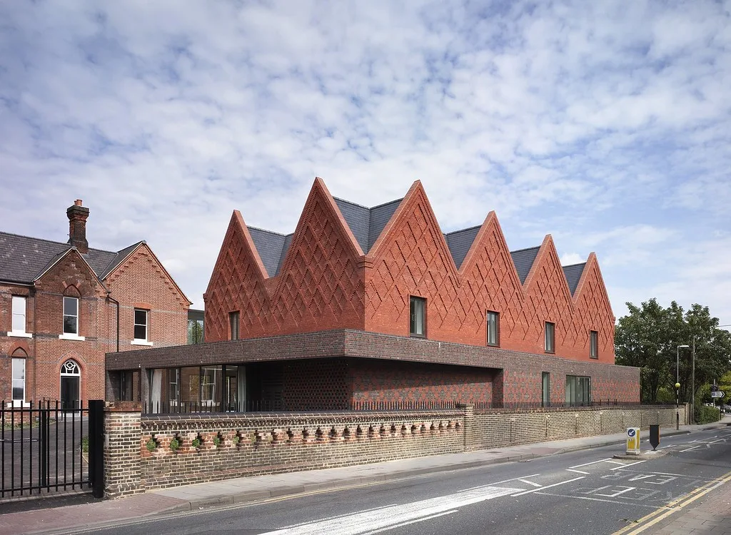The sixth form building at Brentwood School. The photograph was taken before this year's results day