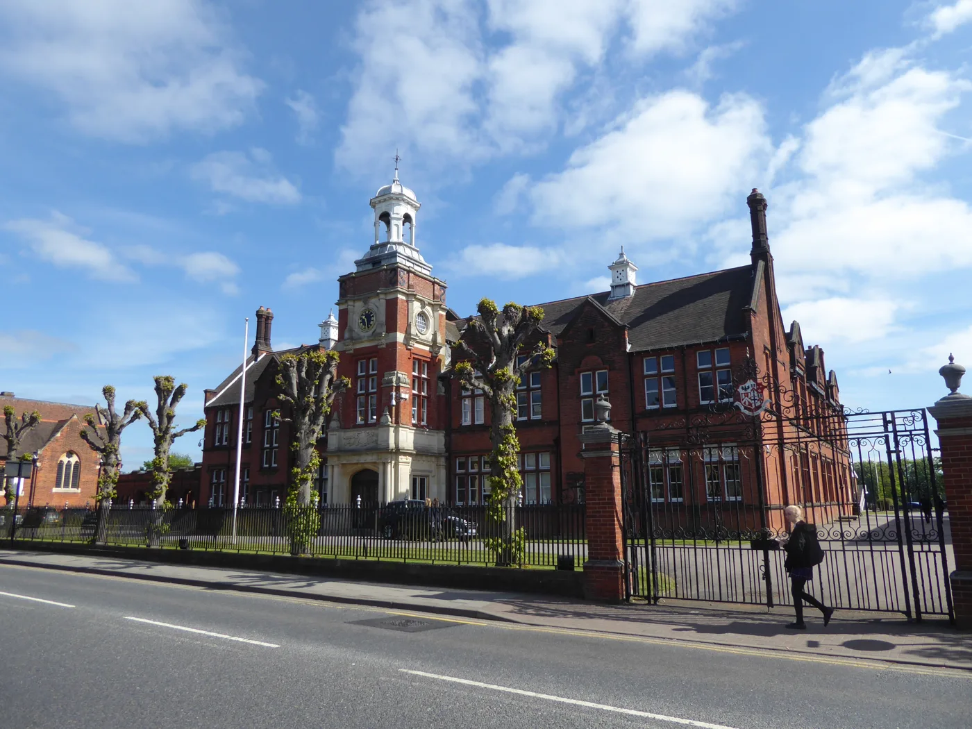Brentwood School's main building on Ingrave Road. The photograph was taken before this year's results day